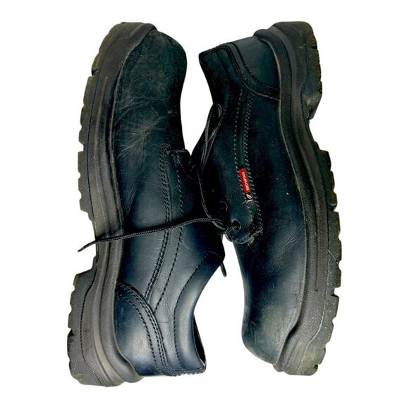 Red Wing King Toe black leather steel toed Oxford oil resistant work shoes.  13D main image 5